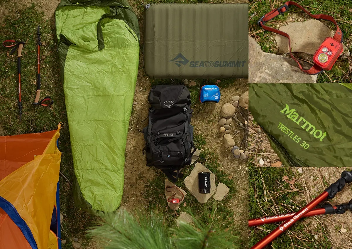 Camping and outlet hiking equipment